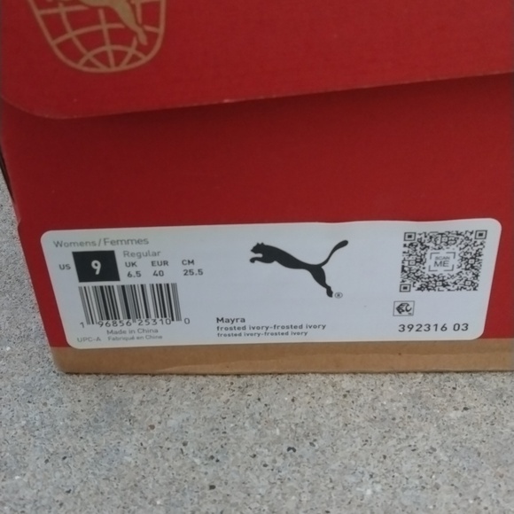 NWT Puma Mayra Frosted Ivory size 9 - Picture 10 of 10